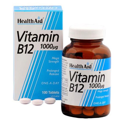 HEALTH AID Vitamin B12 - Κοβαλαμίνη 1000μg (50 ΤΑΜΠΛΕΤΕΣ)