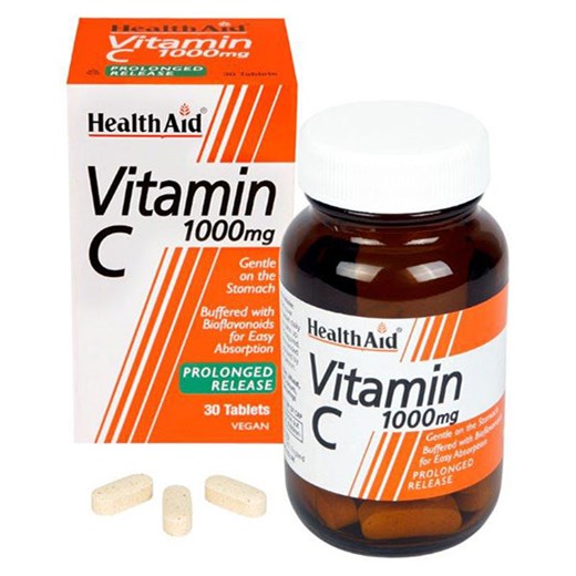 HEALTH AID Vitamin C 1000mg with Bioflavonoids - Βιταμίνη C με Βιοφλαβονοειδή (30 ΤΑΜΠΛΕΤΕΣ)